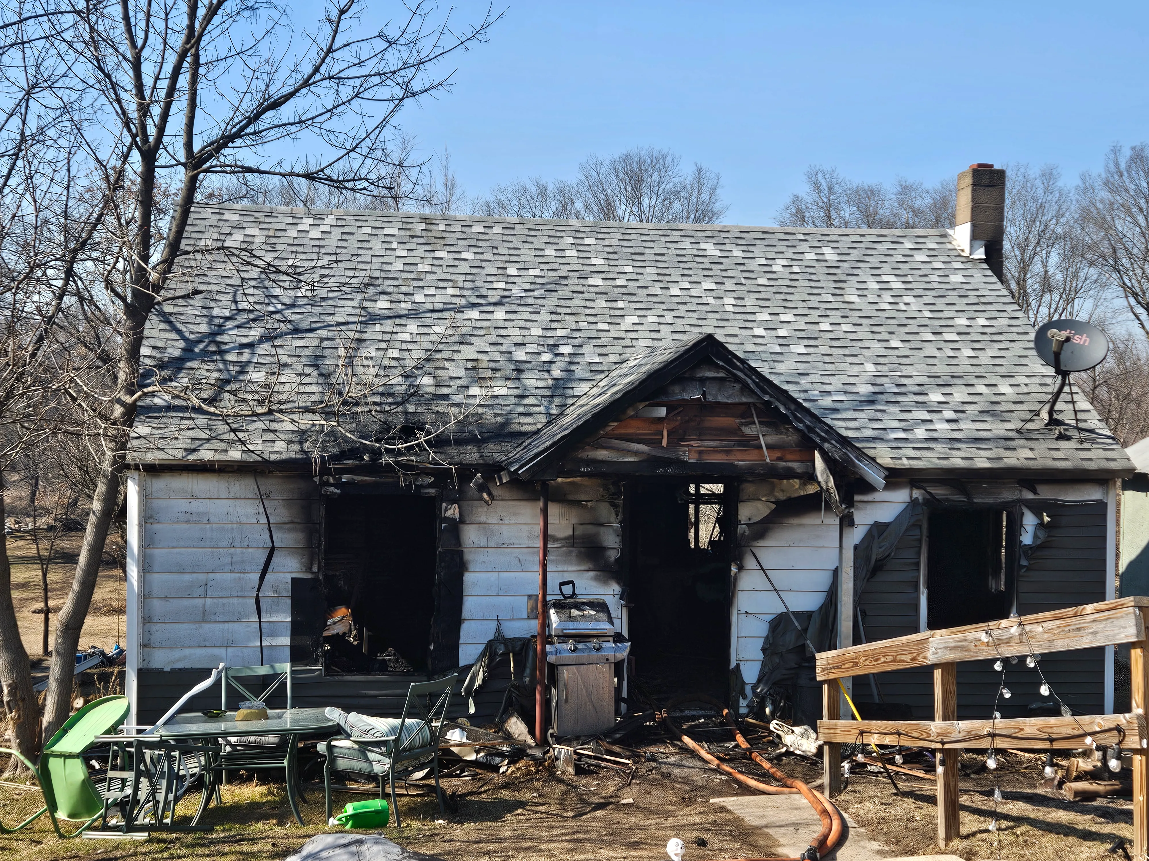 Original Fire Damaged Home
