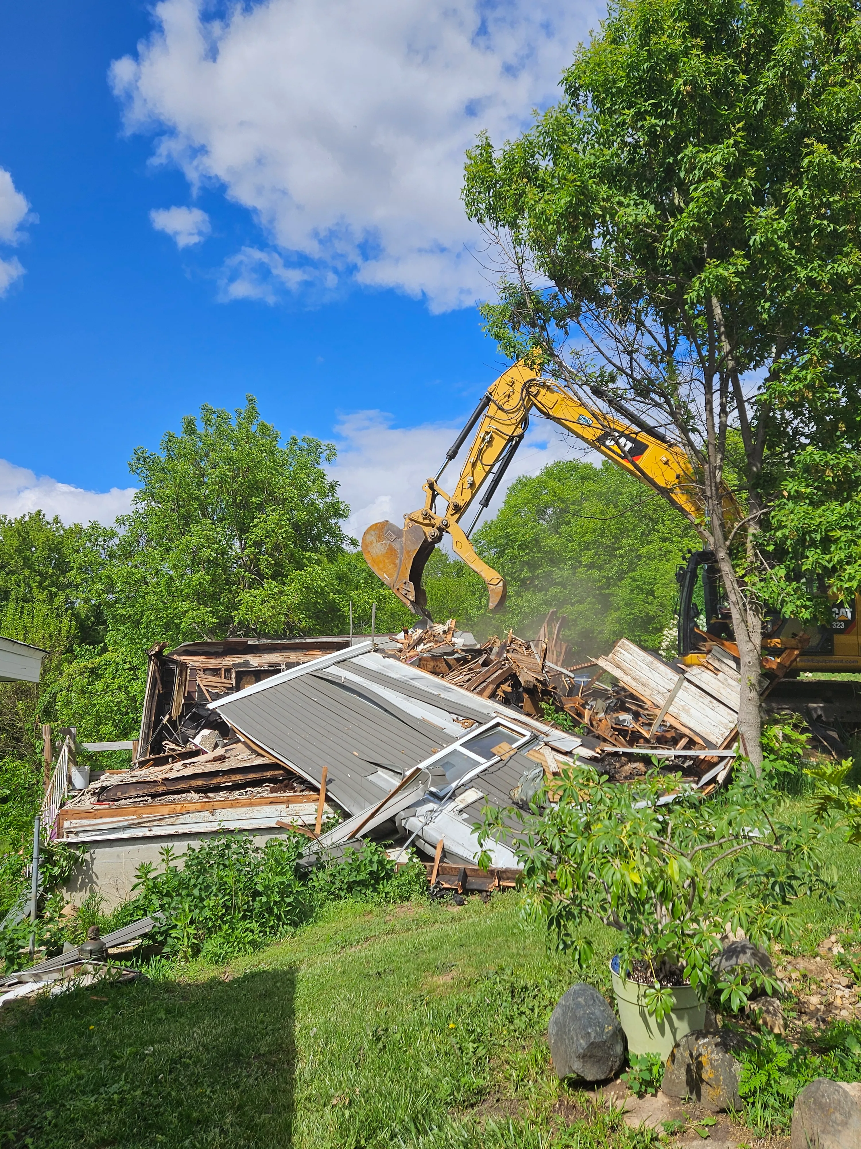 Demolition of Fire Damaged Structure